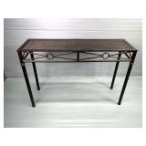Metal Console Table with Wire Top Metal Console Table with Wire Top