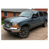 2001 Ford Excursion SUV, VIN 1FMNU41L51EB11718, Mileage Showing On Odometer 212644 2001 Ford Excursion SUV, VIN 1FMNU41L51EB11718, Mileage Showing On Odometer 212644
