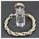 Sterling Silver Ring and Link Bracelet Set Sterling Silver Ring and Link Bracelet Set