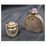 Sterling Silver Perfume Bottles, Qty 2 Sterling Silver Perfume Bottles, Qty 2
