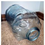 Glass Piggy Bank Marked "This Little Piggy Went To Market" Glass Piggy Bank Marked "This Little Piggy Went To Market"