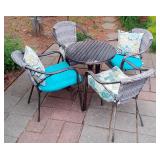 Outdoor Patio Set with Four Chairs, Including Cushions Outdoor Patio Set with Four Chairs, Including Cushions