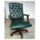 Upholstered Leather Rolling Office Chair Upholstered Leather Rolling Office Chair
