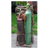 Welding Cart with Oxygen and Acetylene Tanks, Gauges, Hoses And Cutting Torch  Welding Cart with Oxygen and Acetylene Tanks, Gauges, Hoses And Cutting Torch
