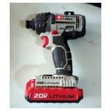 Porter Cable 20V Lithium Impact Driver, Model PC640 Porter Cable 20V Lithium Impact Driver, Model PC640