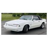 1993 Ford Mustang LX Convertible Sports Car, VIN 1FACP44E2PF201319, Dyno Tuned, Miles Showing On Odo 1993 Ford Mustang LX Convertible Sports Car, VIN 1FACP44E2PF201319, Dyno Tuned, Miles Showing On Odo