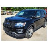 2016 Ford Explorer Police Interceptor Sport Utility Vehicle, VIN 1FM5K8AT0GGC67773, Mileage Showing  2016 Ford Explorer Police Interceptor Sport Utility Vehicle, VIN 1FM5K8AT0GGC67773, Mileage Showing