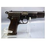 FN/ Browning Hi-Power M46 .45 Cal Pistol SN# 516196, 2 Total Mags, In WWII German Leather Holster  FN/ Browning Hi-Power M46 .45 Cal Pistol SN# 516196, 2 Total Mags, In WWII German Leather Holster