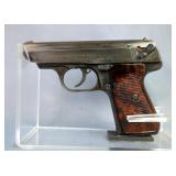 J.P. Shuer & Sohn 38H 7.65mm Pistol SN# 389732, 2 Total Mags, In Leather Holster J.P. Shuer & Sohn 38H 7.65mm Pistol SN# 389732, 2 Total Mags, In Leather Holster