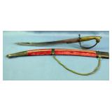 Sword Made In India With Embossed Blade, Brass Guard And Grip, And  Sword Made In India With Embossed Blade, Brass Guard And Grip, And