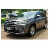 2019 Toyota Highlander Limited Platinum SUV, VIN 5TDDZRFH4KS945526, Mileage Showing On Odometer 119, 2019 Toyota Highlander Limited Platinum SUV, VIN 5TDDZRFH4KS945526, Mileage Showing On Odometer 119,