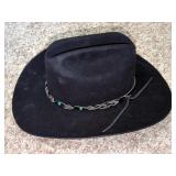 Stetson 4X Beaver Cowboy Hat, Charlie 1 Horse Storage Box And Cripple Creek Leather Vest Stetson 4X Beaver Cowboy Hat, Charlie 1 Horse Storage Box And Cripple Creek Leather Vest