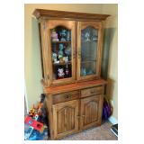 Oak Wood Display Cabinet Hutch Oak Wood Display Cabinet Hutch