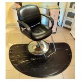 Salon Stylist Swivel Chair with Floor Mat  Salon Stylist Swivel Chair with Floor Mat