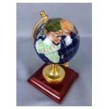 Decorative Gemstone Globe on Wood Base  Decorative Gemstone Globe on Wood Base