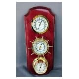 Wall Hanging Weather Station: Thermometer, Barometer & Humidity Gauge Wall Hanging Weather Station: Thermometer, Barometer & Humidity Gauge
