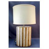 Striped Cylinder Table Lamp Striped Cylinder Table Lamp