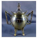 Rogers- Smith & Co. Silver Plated Tea Set With Tray  Rogers- Smith & Co. Silver Plated Tea Set With Tray