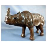 Leather Wrapped Rhino Leather Wrapped Rhino