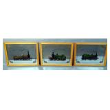 Framed Train Mirrors  Framed Train Mirrors