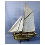 Detailed Model Sailboat Display Piece  Detailed Model Sailboat Display Piece