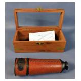 Marine Arts Telescope with Case & Marble Kaleidoscope  Marine Arts Telescope with Case & Marble Kaleidoscope