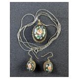 Floral Necklace and Earring Set Floral Necklace and Earring Set
