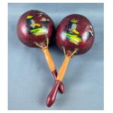 Hand-Painted Maracas And Hand Rattles Hand-Painted Maracas And Hand Rattles