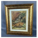 Framed Safari Animal Art Prints  Framed Safari Animal Art Prints