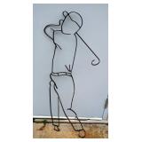 Golfer in Swing - Metal Silhouette Golfer in Swing - Metal Silhouette