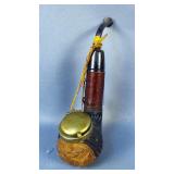 Carved Wood Tobacco Pipe with Lid  Carved Wood Tobacco Pipe with Lid