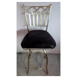 Office Chair and Brushed Steel Swivel Stool Office Chair and Brushed Steel Swivel Stool