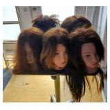 Hair Styling Training Mannequins Heads, Qty 5  Hair Styling Training Mannequins Heads, Qty 5
