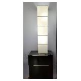 Modern Paper Floor Lamp Including Floating 2 Drawer Cabinet  Modern Paper Floor Lamp Including Floating 2 Drawer Cabinet