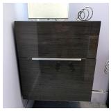 Modern Paper Tall Floor Lamp And Floating Cabinet  Modern Paper Tall Floor Lamp And Floating Cabinet
