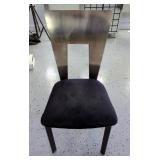 Modern Metal and Upholstered Chairs, Qty 2 Modern Metal and Upholstered Chairs, Qty 2