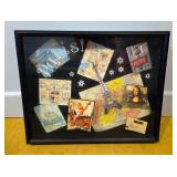 Mixed Media Art Work Including Framed Art, Flower Painting, Paris Shadow Box And Giant Flower Decor  Mixed Media Art Work Including Framed Art, Flower Painting, Paris Shadow Box And Giant Flower Decor