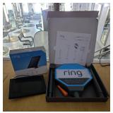 Ring Audio/Video Surveillance Sign and Solar Panel  Ring Audio/Video Surveillance Sign and Solar Panel