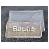 Bache Silver Bar, 1 Ounce .999 Fine Silver Bache Silver Bar, 1 Ounce .999 Fine Silver