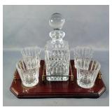 Wedgwood Full Lead Crystal Decanter Set with Tray and Glasses Wedgwood Full Lead Crystal Decanter Set with Tray and Glasses