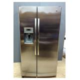 GE Profile Stainless Steel Side-by-Side Refrigerator, Model PSS28KSHECSS  GE Profile Stainless Steel Side-by-Side Refrigerator, Model PSS28KSHECSS