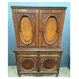 Johnson-Handley-Johnson Co Ornate Carved Wood Hutch Johnson-Handley-Johnson Co Ornate Carved Wood Hutch