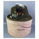 Anton Pichler Graz German Pin Fedora, In Hat Box Anton Pichler Graz German Pin Fedora, In Hat Box