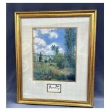Monet "Path In The Ile Saint-Martin" Print, Framed And Matted, 25" x 21"  Monet "Path In The Ile Saint-Martin" Print, Framed And Matted, 25" x 21"