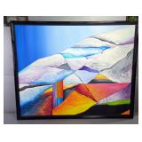 Randy Rudman Original Contemporary Oil On Canvas, Framed, 51" X 63" Randy Rudman Original Contemporary Oil On Canvas, Framed, 51" X 63"