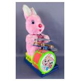 Musical Drumming Pink Plush Rabbit Toy 
