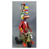 Tin Litho Duck on Bike Wind-Up Toys