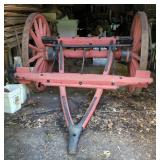 Antique Cannon Carriage Assembly Antique Cannon Carriage Assembly