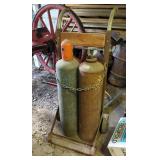 Welding Tanks In Rolling Cart Welding Tanks In Rolling Cart