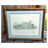 Ernst Ulmer Limited Edition " Mahaffie House 1865" Print, 403/500, Matted And Framed, 24" x 29"  Ernst Ulmer Limited Edition " Mahaffie House 1865" Print, 403/500, Matted And Framed, 24" x 29"